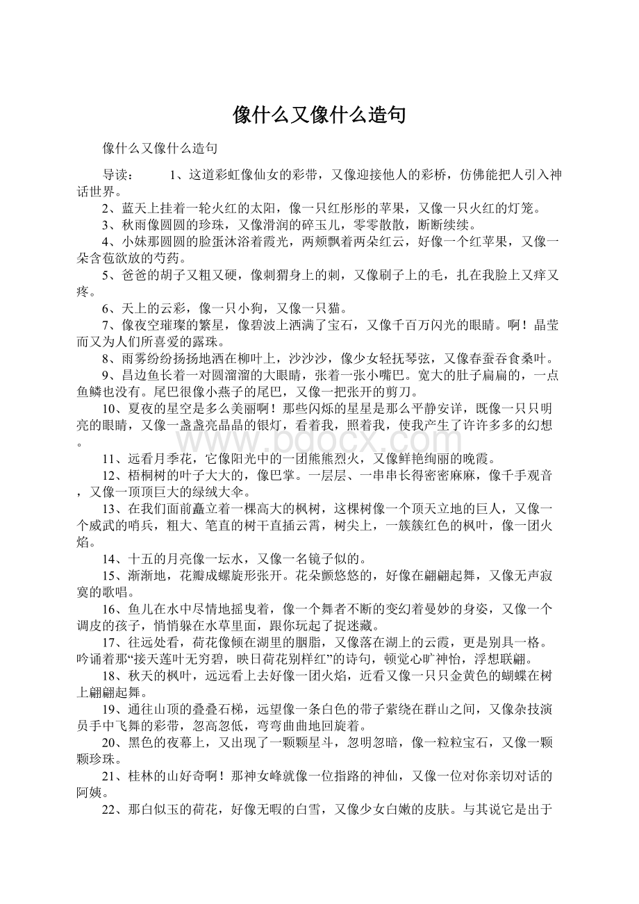 像什么又像什么造句Word文档格式.docx_第1页