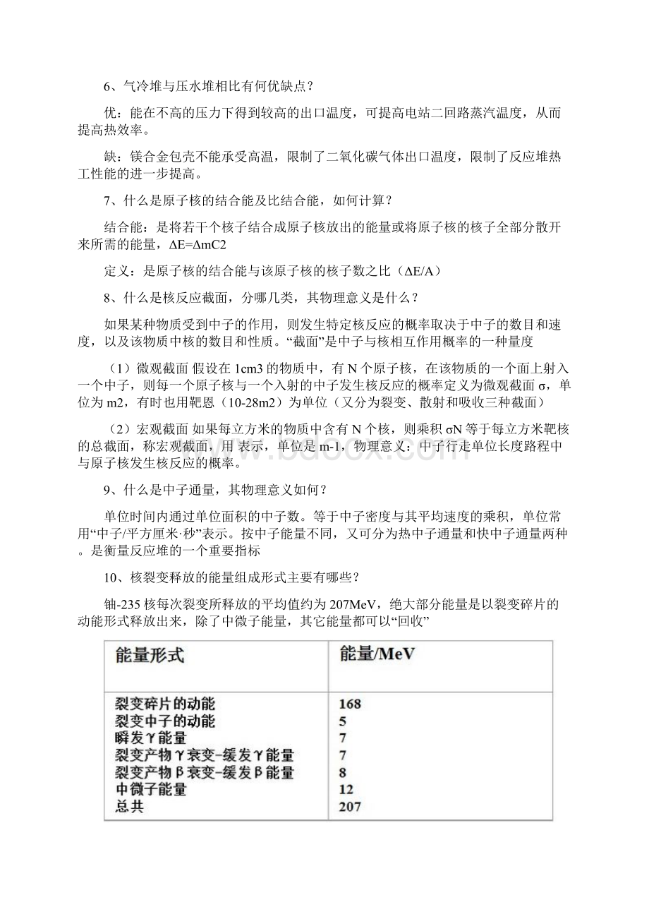 核反应堆工程 复习参考题Word文件下载.docx_第2页