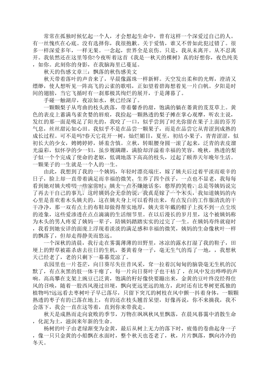 关于秋天的伤感文章5篇.docx_第3页