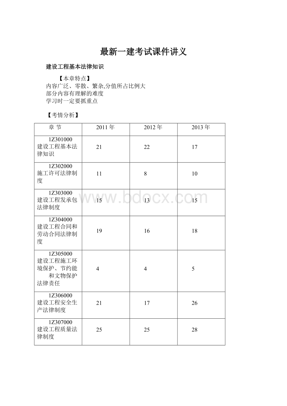 最新一建考试课件讲义.docx_第1页