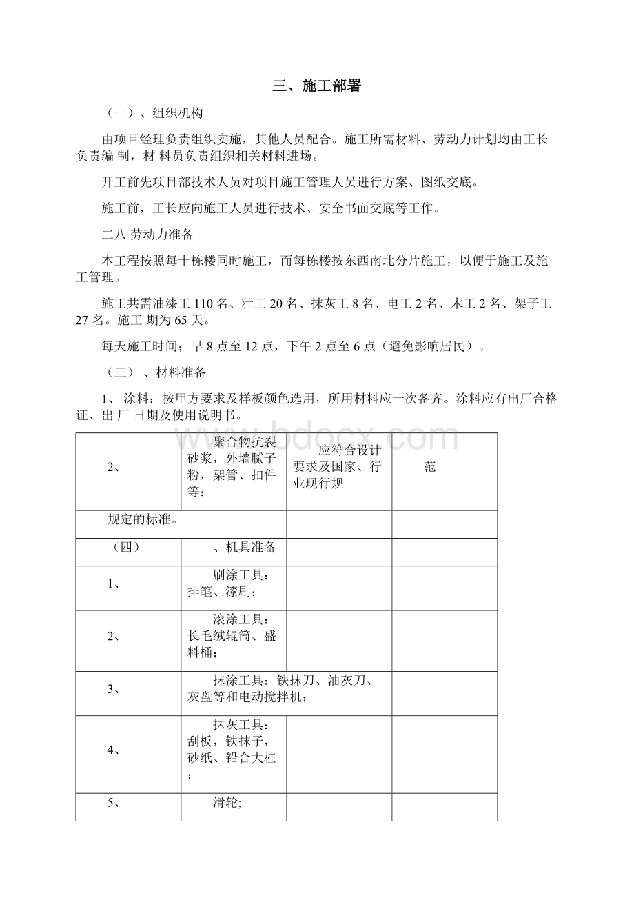 外墙涂料翻新施工组织设计Word格式.docx_第3页