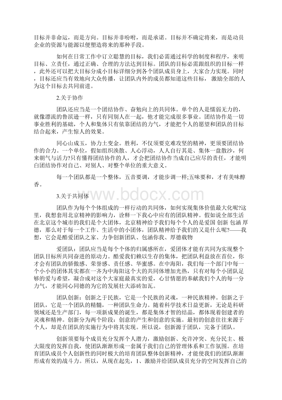 医院团队精神演讲稿三篇Word格式文档下载.docx_第3页