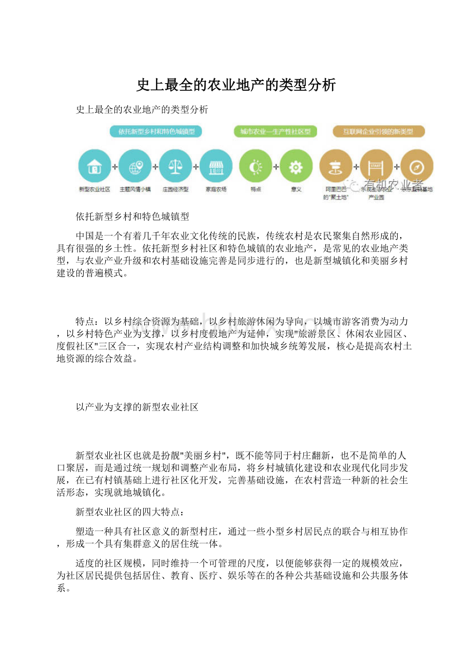 史上最全的农业地产的类型分析Word格式文档下载.docx_第1页