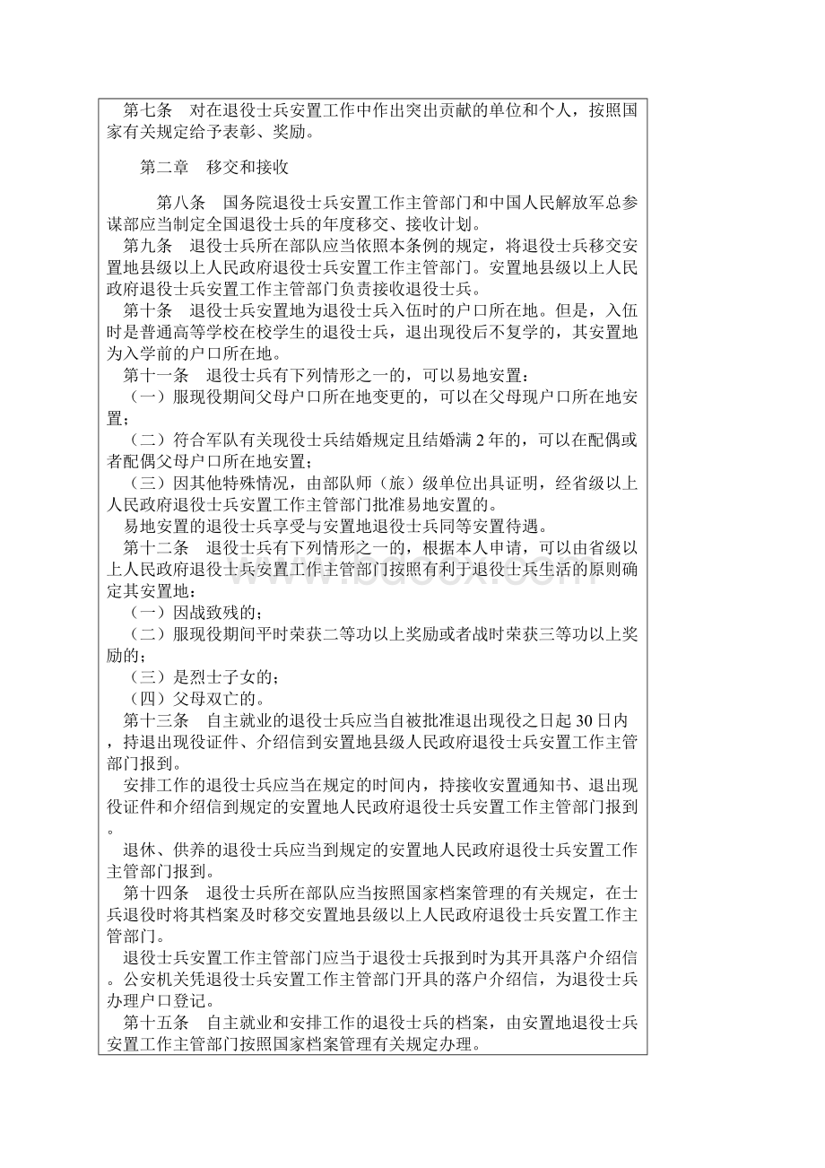 退役士兵安置条例Word文件下载.docx_第2页