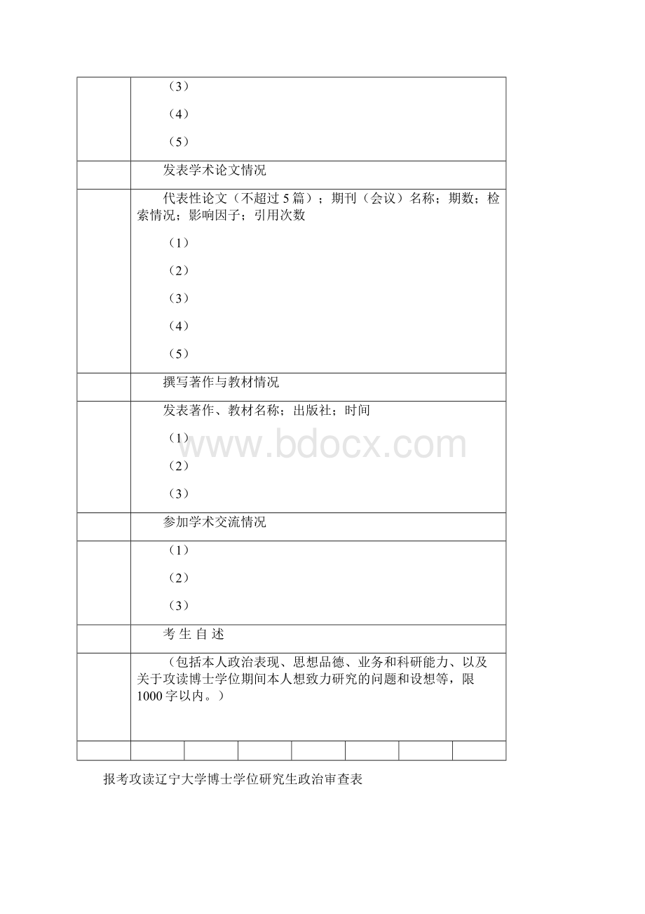 攻读博士学位研究生报考登记表.docx_第3页