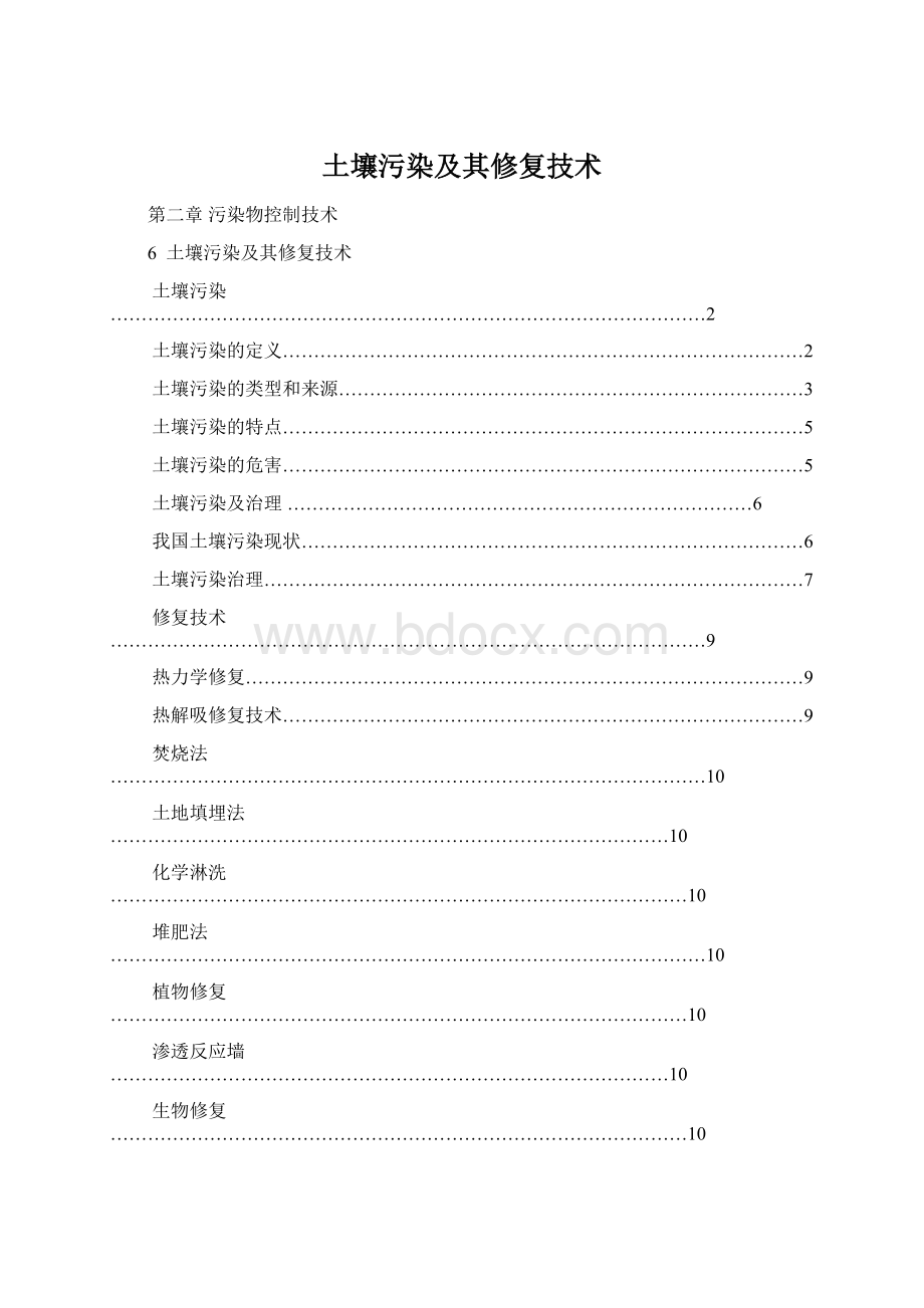 土壤污染及其修复技术Word下载.docx