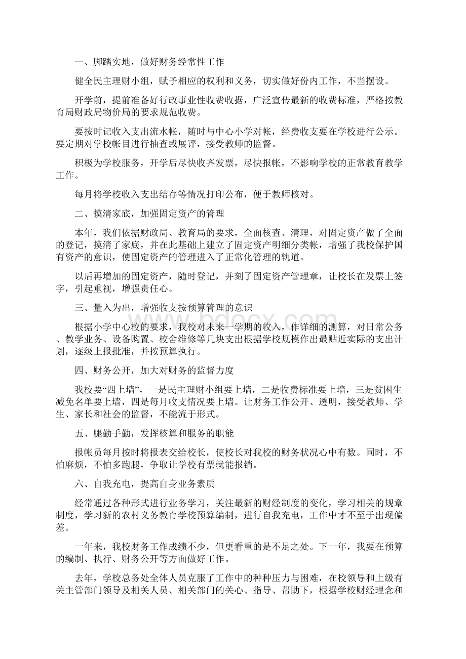 学校财务工作总结.docx_第2页