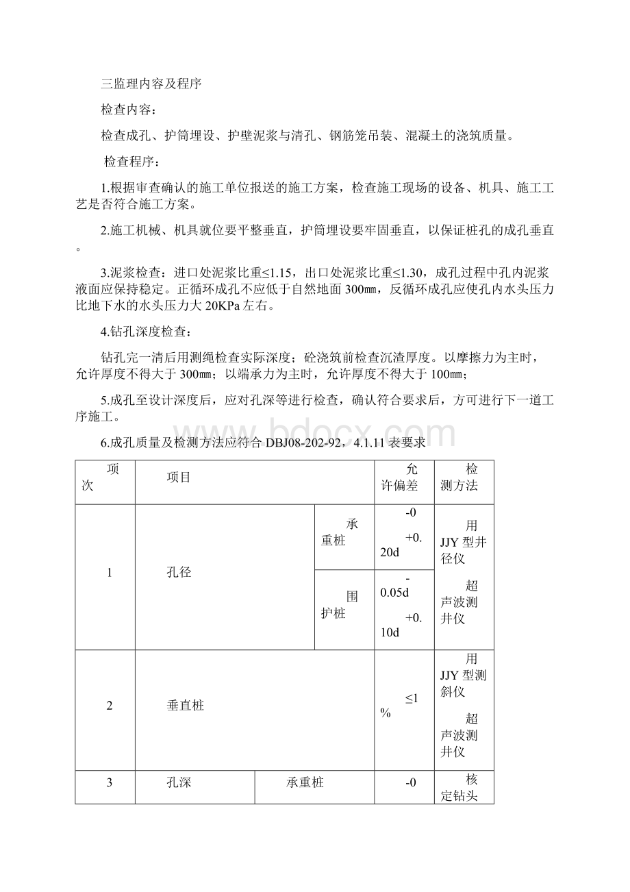 钻孔灌注桩浇筑旁站监理方案.docx_第2页