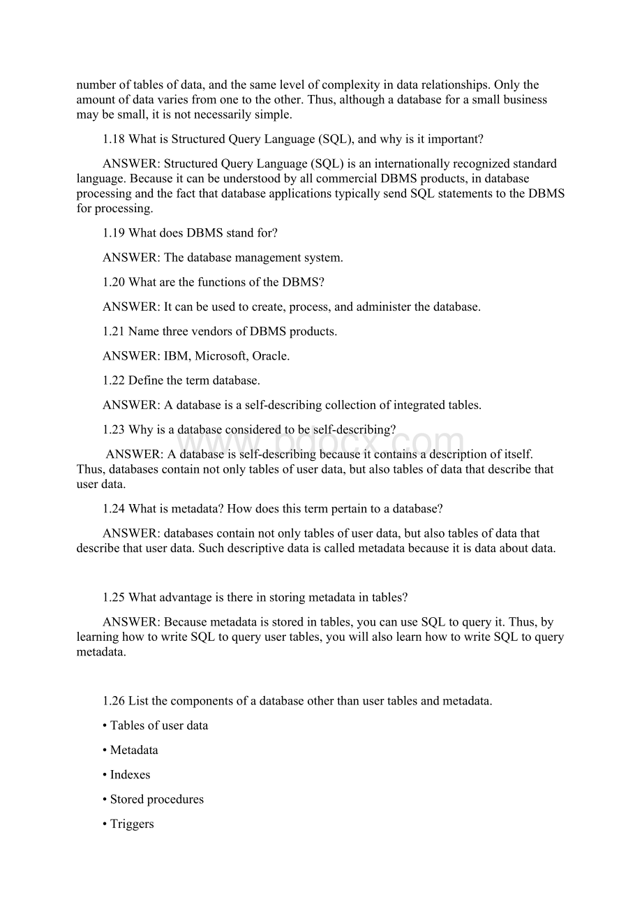 武汉理工大学数据库系统原理总复习题完整版含答案Word文件下载.docx_第2页