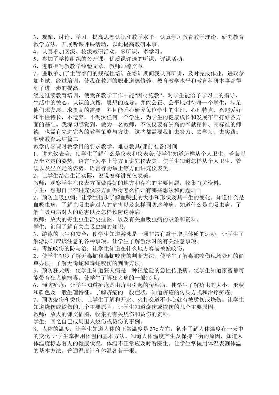 继续教育总结范文Word文档格式.docx_第2页