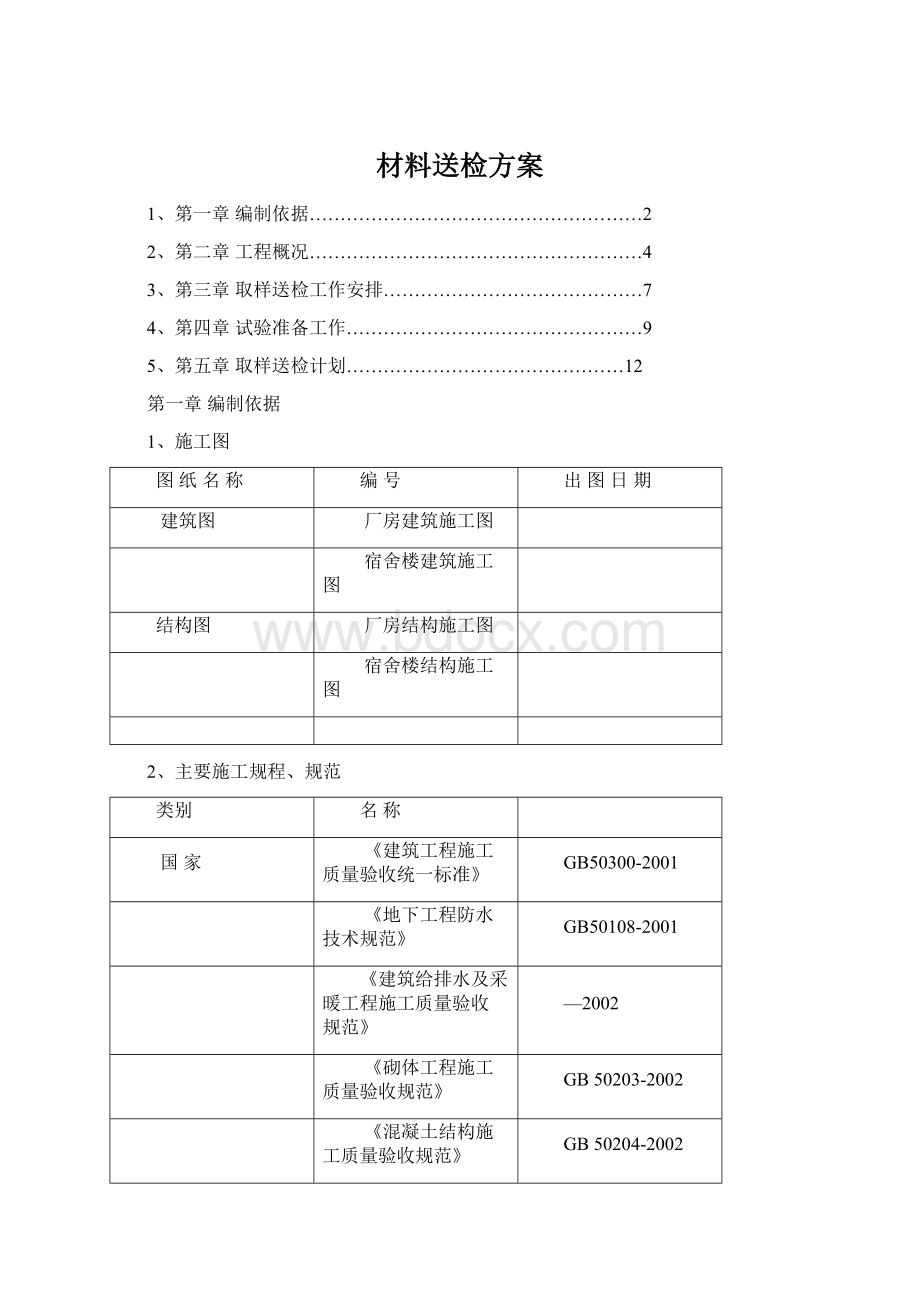 材料送检方案.docx