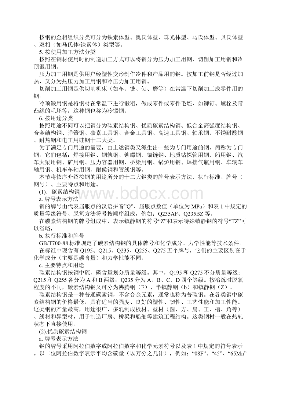 钢的分类执行标准牌号主要特点和用.docx_第2页