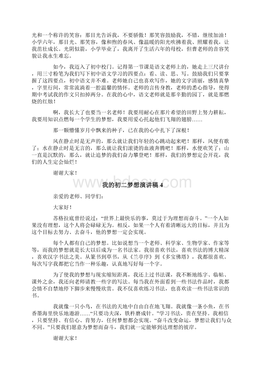 我的初二梦想演讲稿Word格式文档下载.docx_第3页