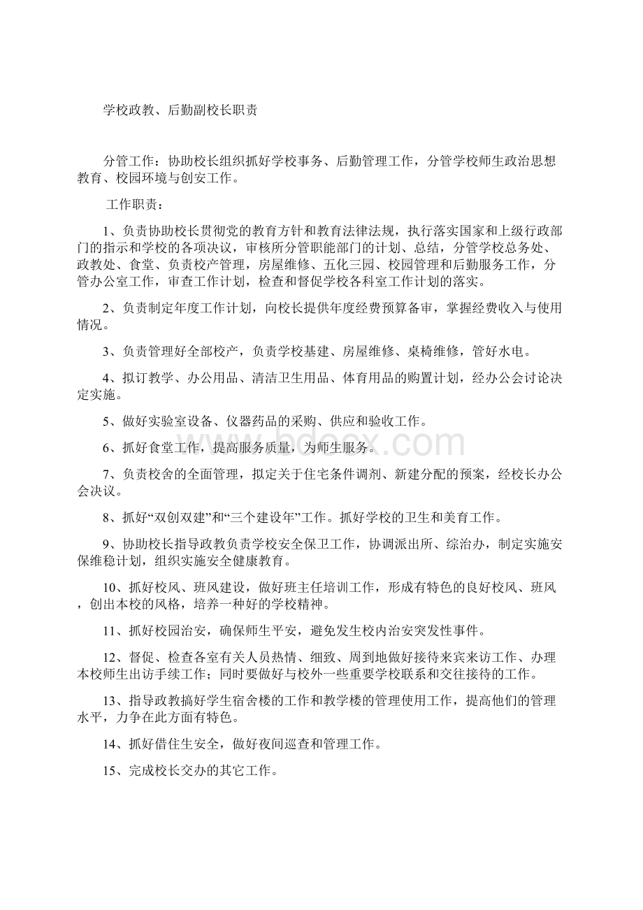 学校各部门岗位职能职责样本.docx_第2页