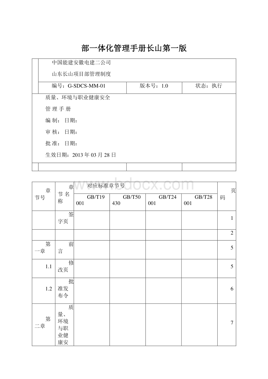 部一体化管理手册长山第一版.docx_第1页