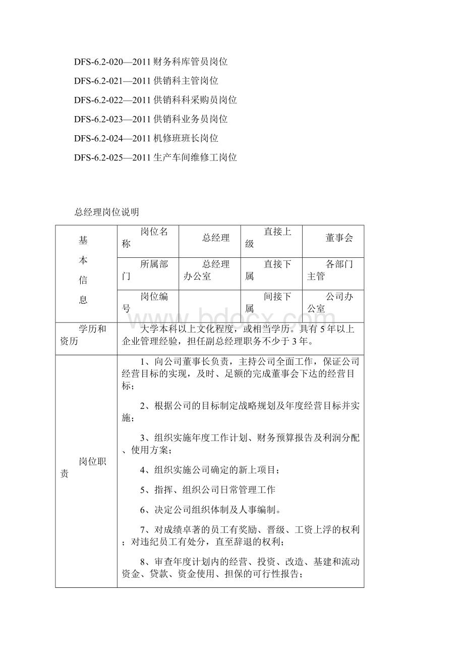 岗位职责说明书完整版Word文档下载推荐.docx_第3页