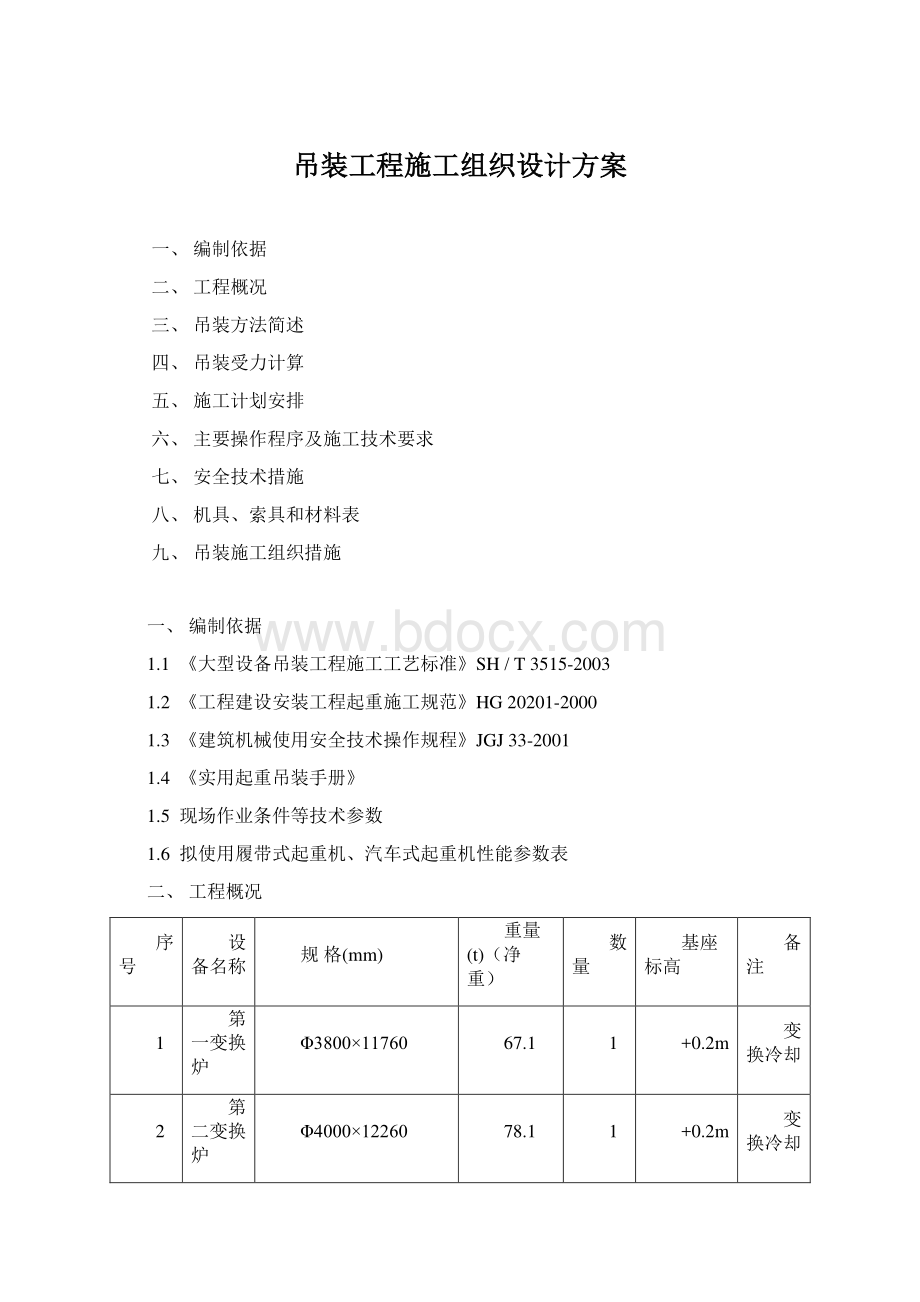 吊装工程施工组织设计方案Word格式文档下载.docx_第1页