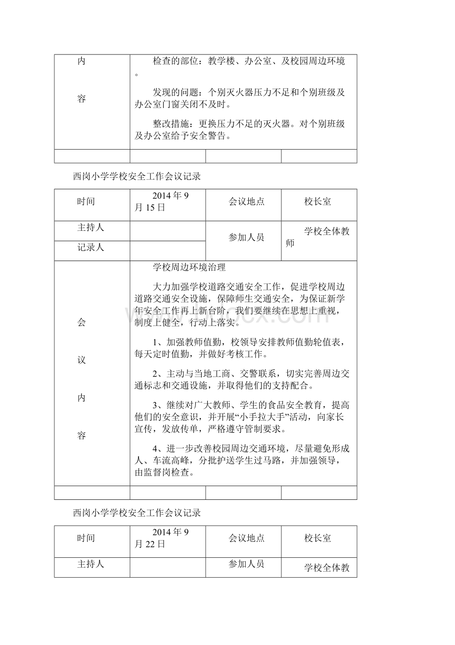 安全工作会议记录Word格式.docx_第2页