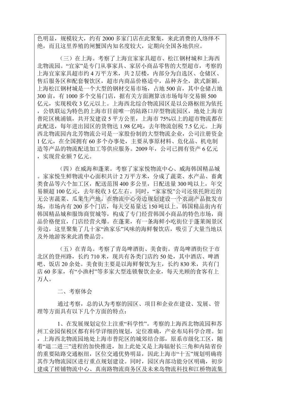 关于赴上海等地考察的报告Word文件下载.docx_第2页