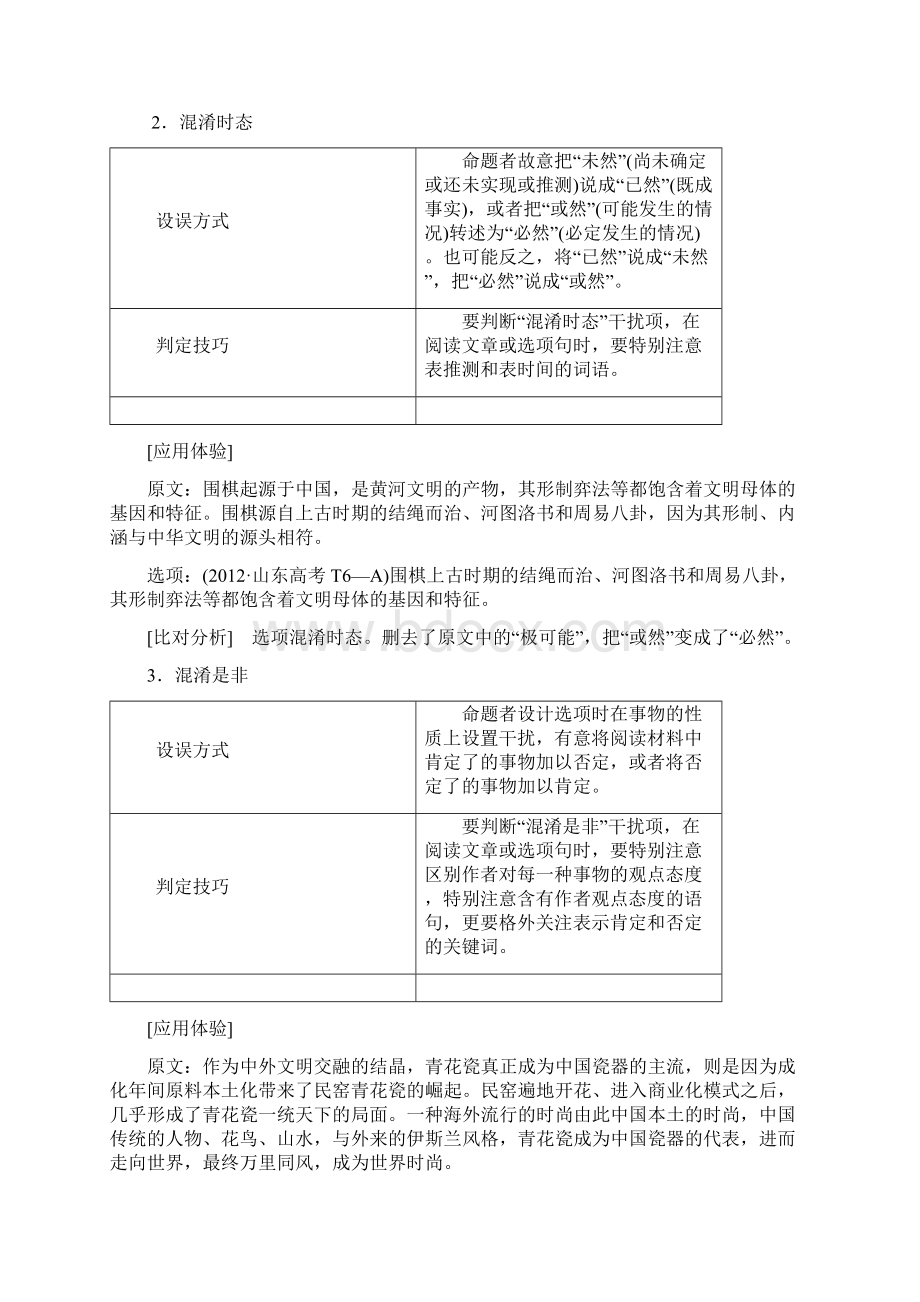 高考妙招现代文阅读论述类文本阅读常见9大陷阱与解决对策Word文件下载.docx_第2页