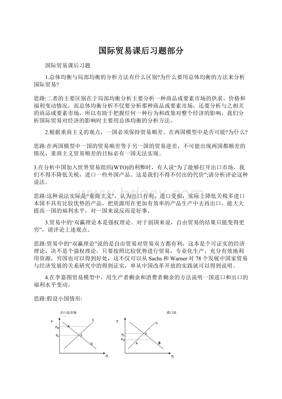 国际贸易课后习题部分.docx_第1页