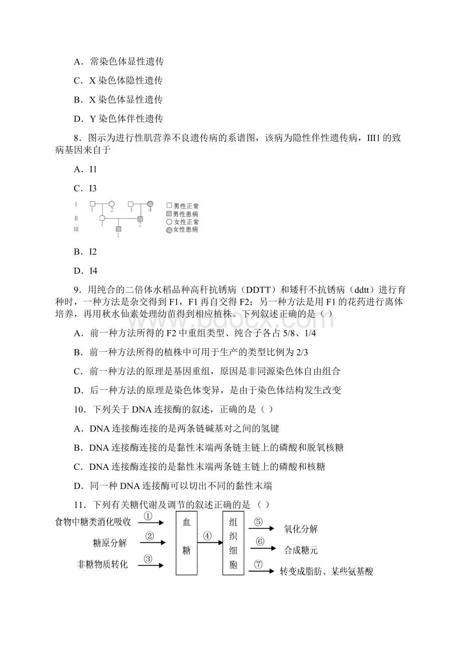 高二生物期末复习练习四.docx_第3页