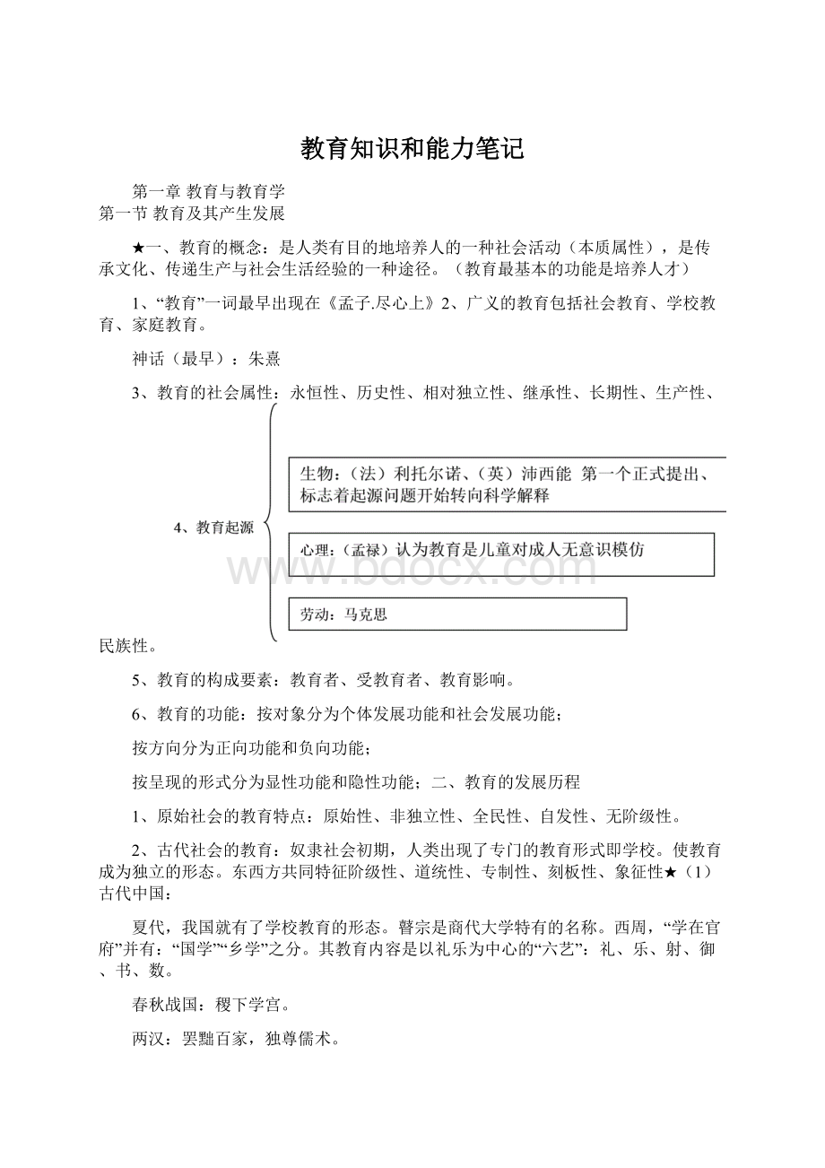 教育知识和能力笔记.docx_第1页