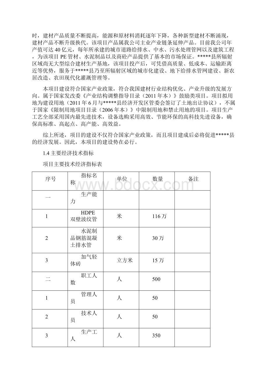 精编完整版某建材项目可研报告.docx_第3页