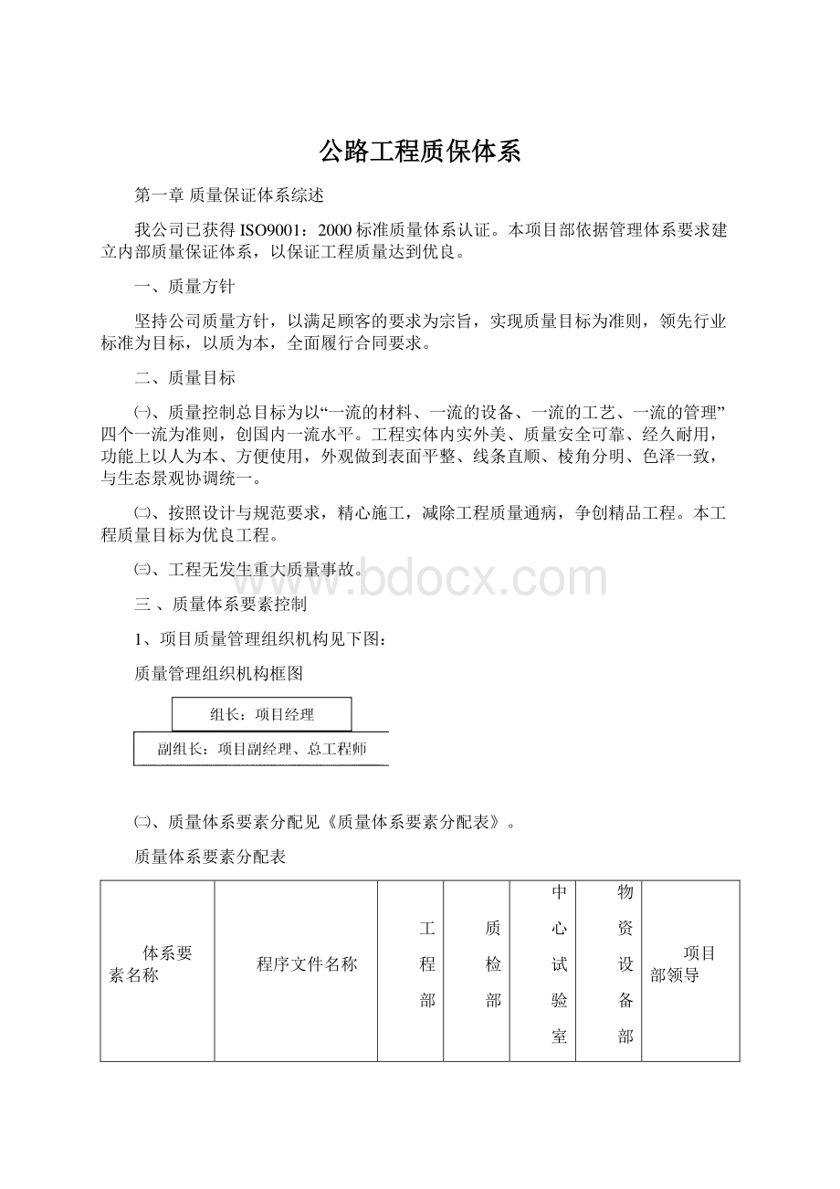 公路工程质保体系.docx