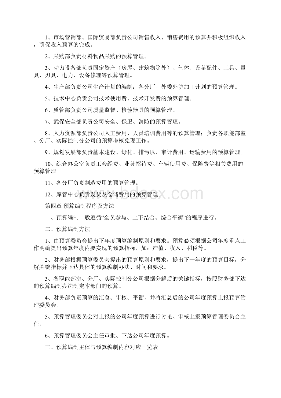 企业的预算管理系统规章规章制度Word下载.docx_第3页