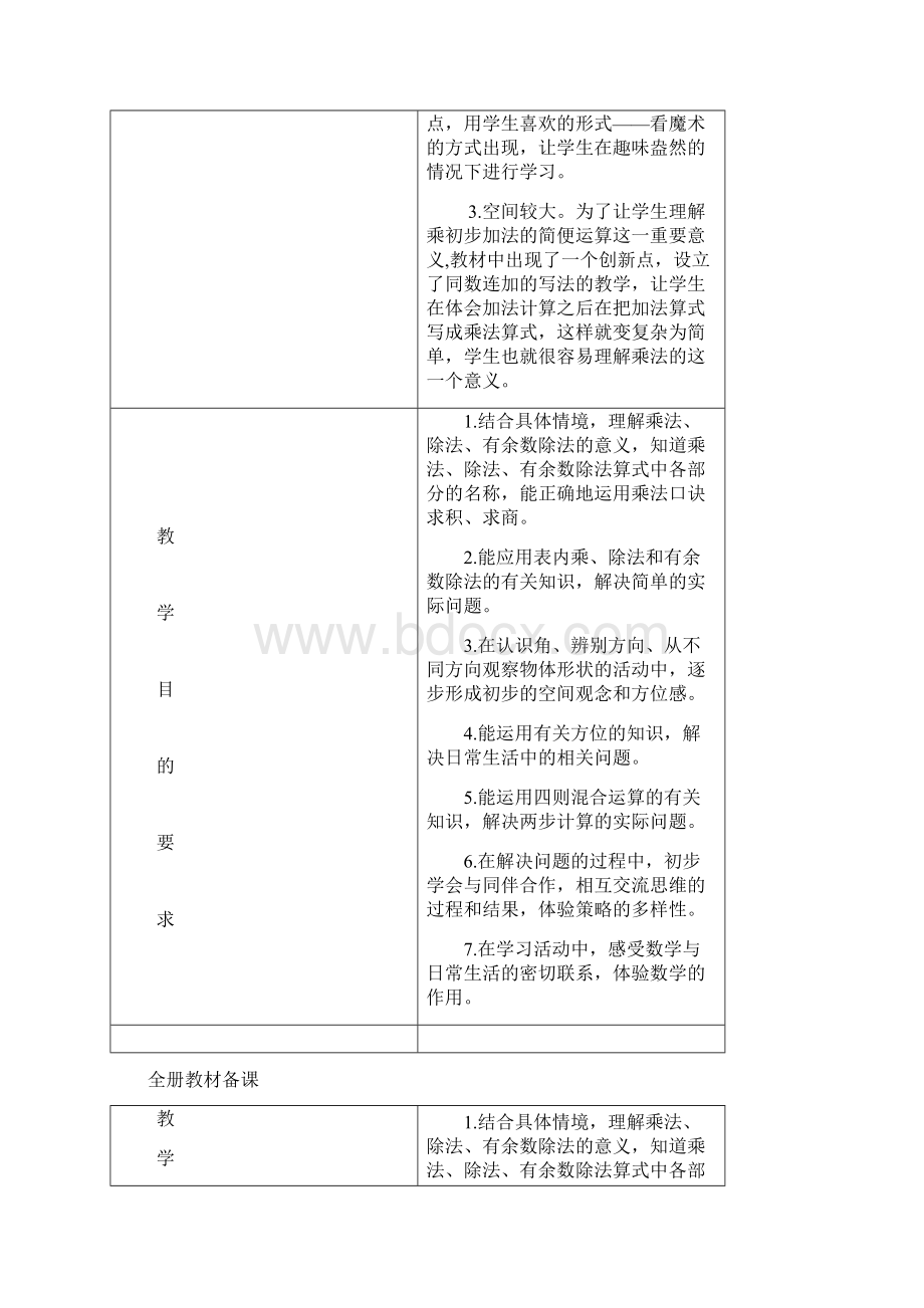 秋季学期青岛版六三学制二年级数学上册第一单元教案Word文档下载推荐.docx_第2页