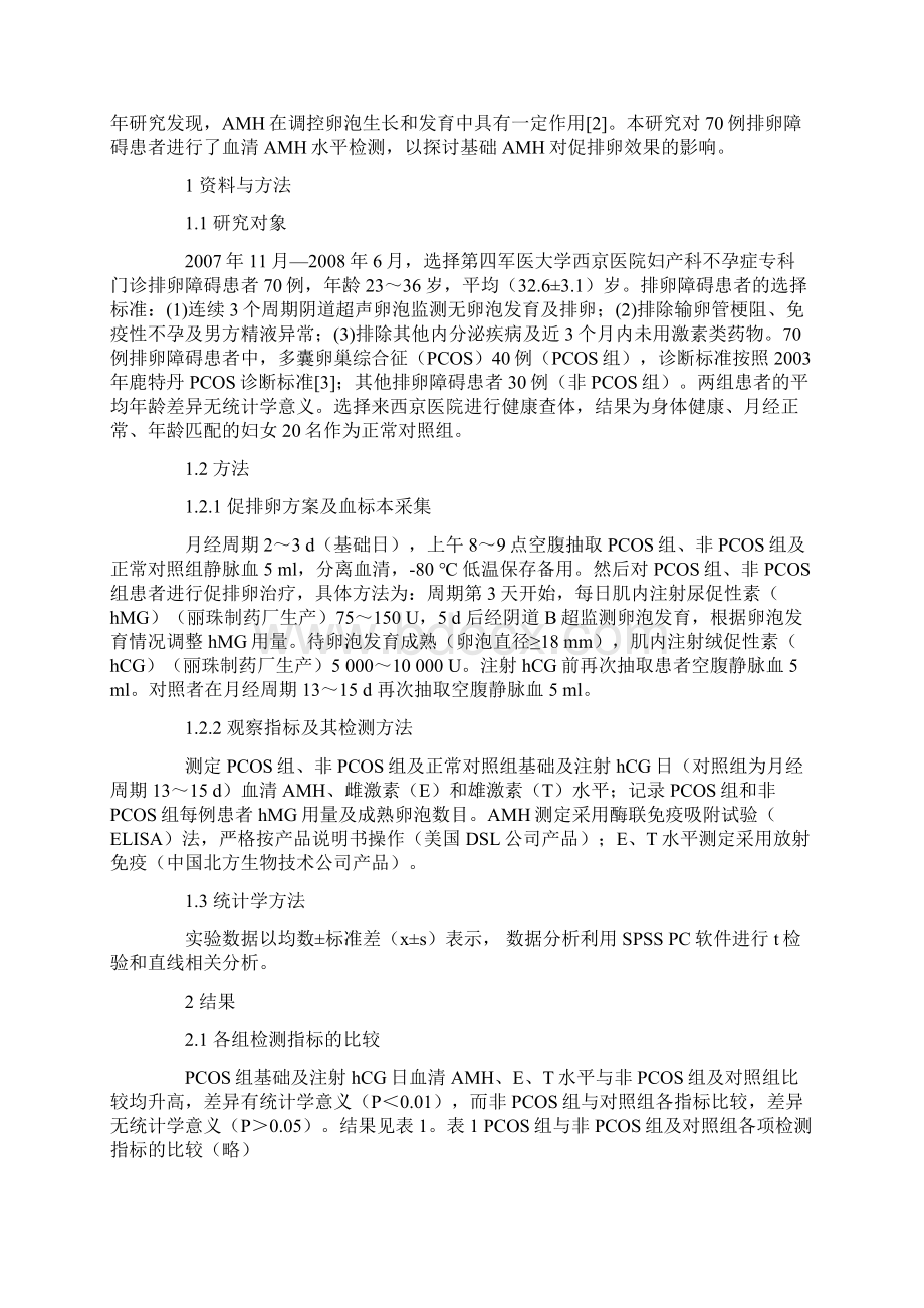 抗苗勒管激素对卵泡发育的影响Word格式文档下载.docx_第2页