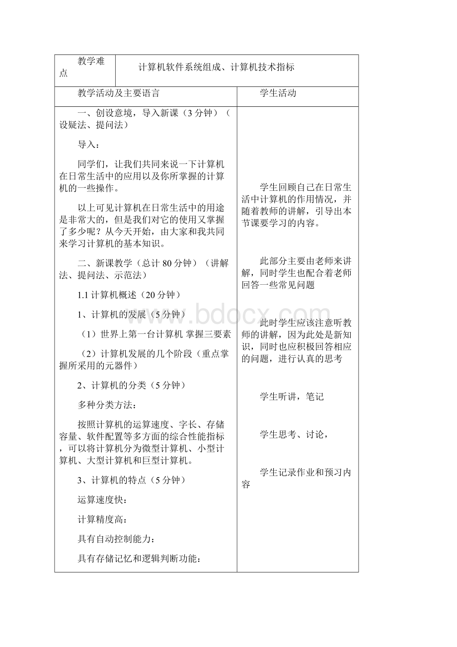 《计算机应用基础》职高修订版教案Word格式文档下载.docx_第2页