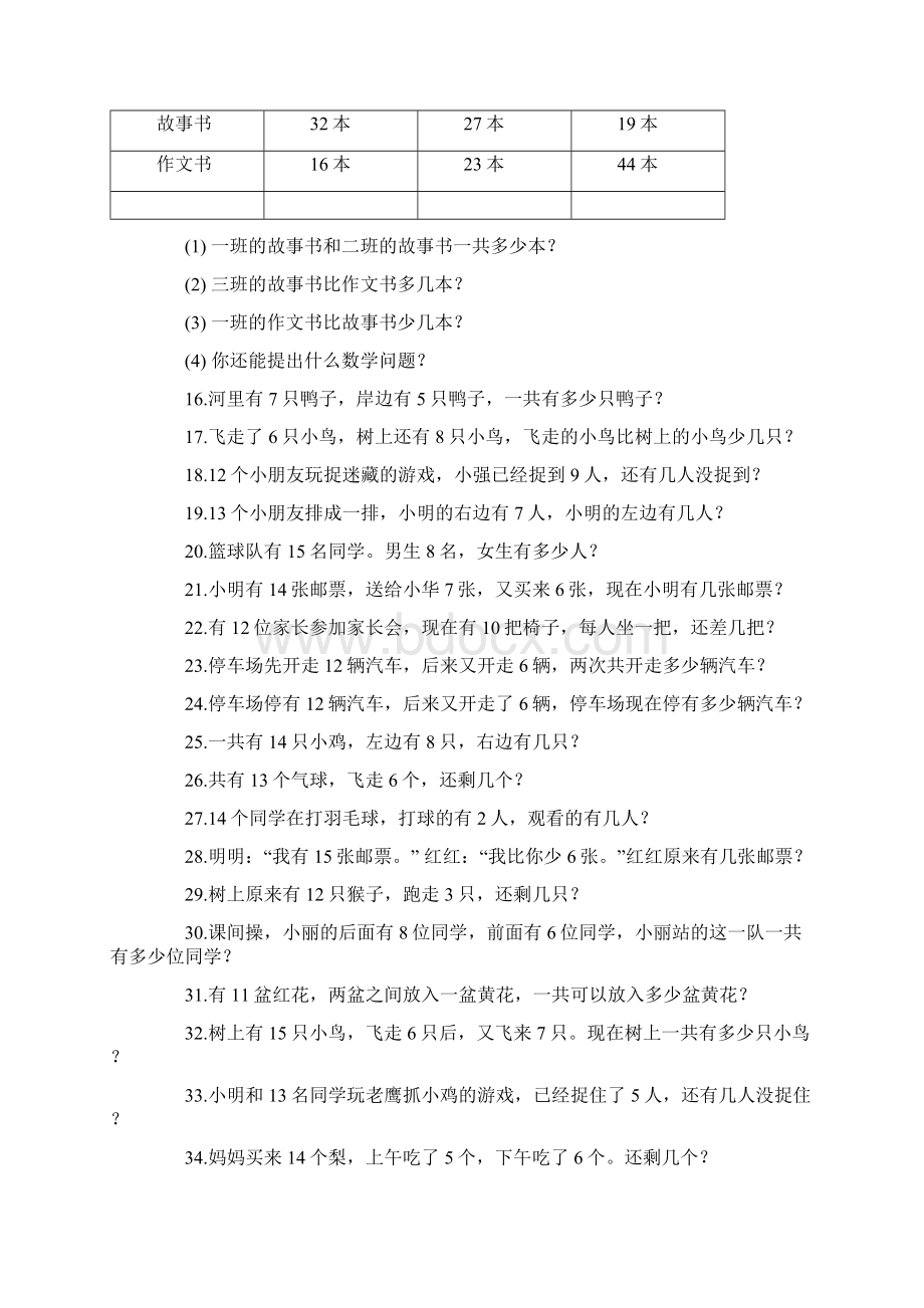 完整版小学一年级数学应用题汇总.docx_第3页