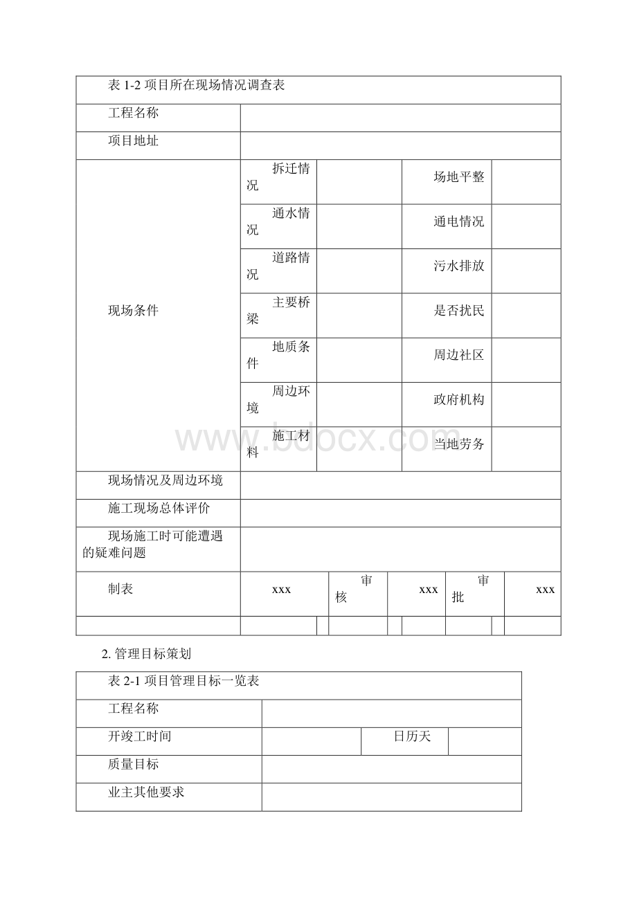 道路工程项目实施策划书模板.docx_第3页