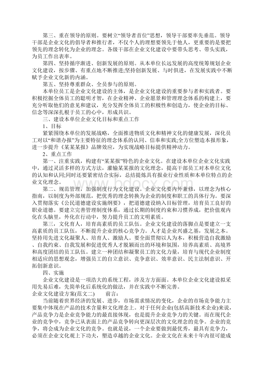 XX年企业文化建设方案.docx_第2页