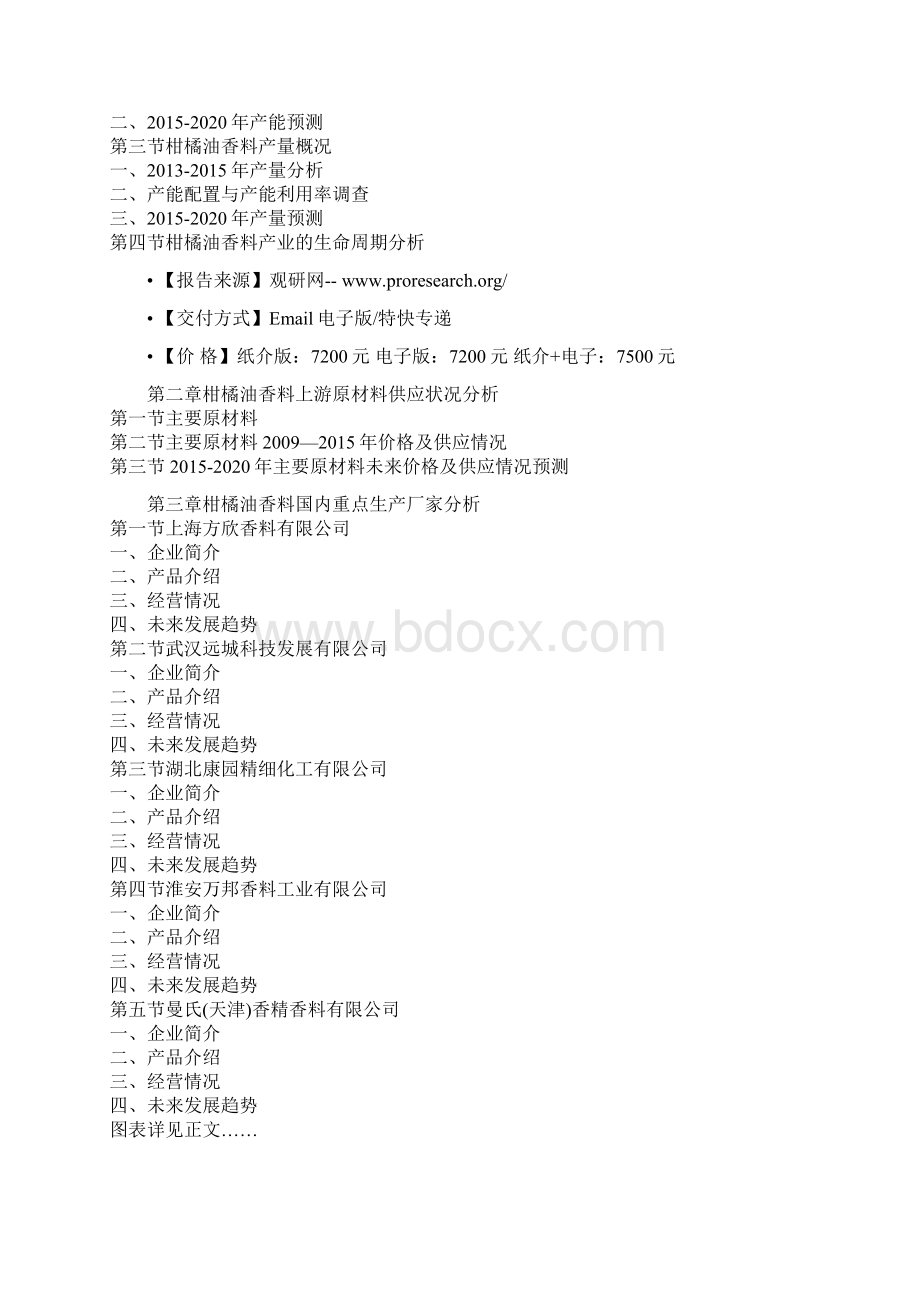 中国柑橘油香料行业商业模式专项分析与企业投资环境研究报告Word文档格式.docx_第2页