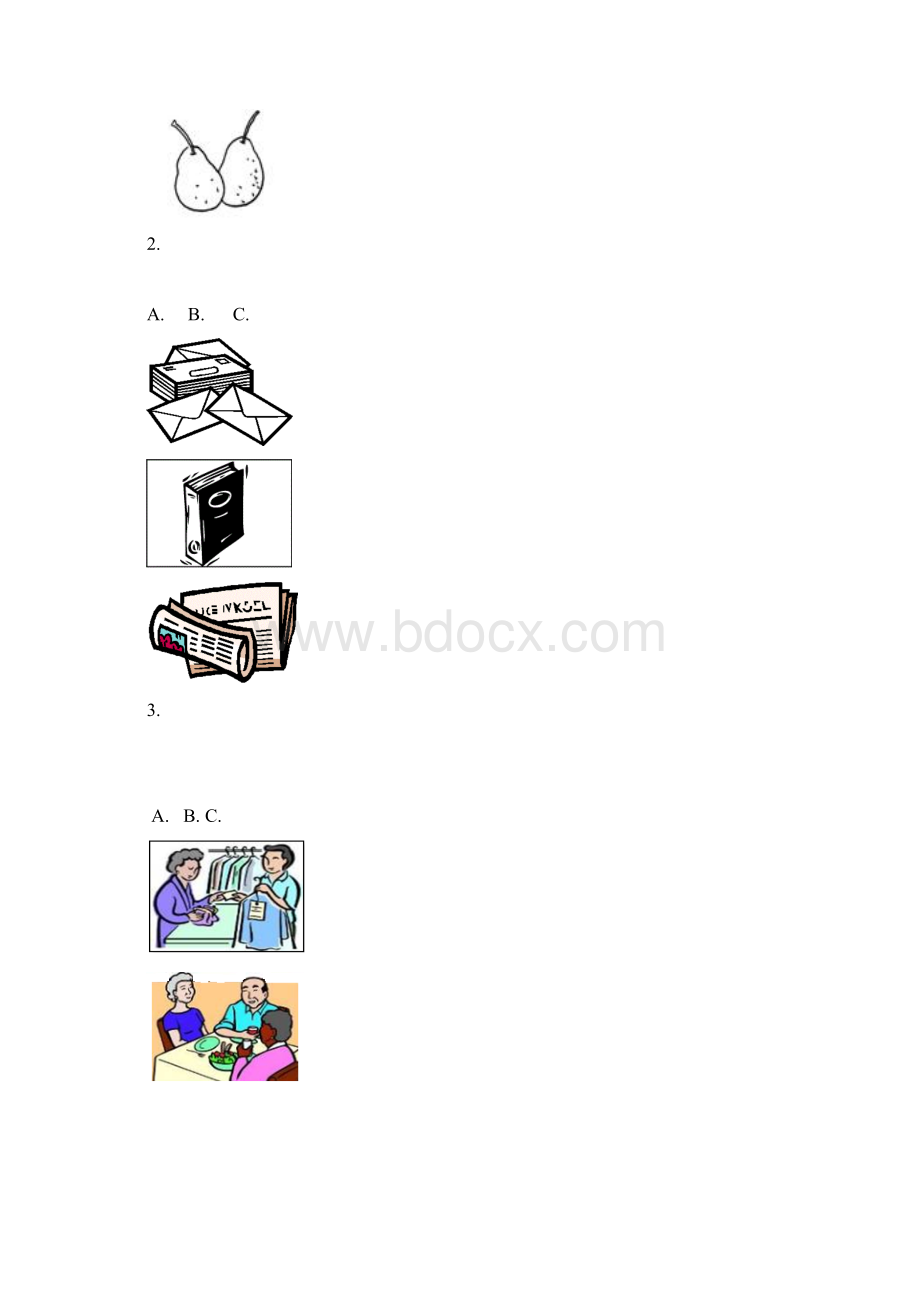 北京市延庆县届九年级上学期期末考试英语试题Word格式文档下载.docx_第2页