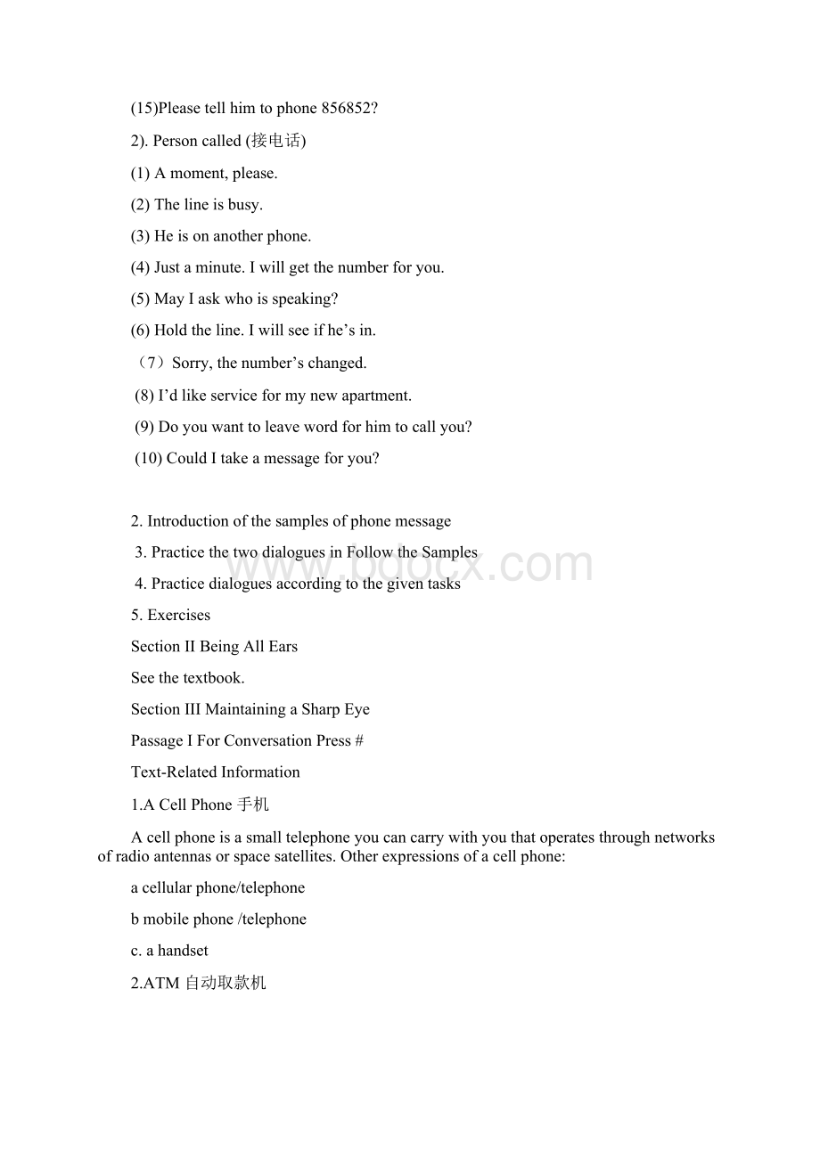 新编实用英语综合教程2unit 3 教案Word文件下载.docx_第2页