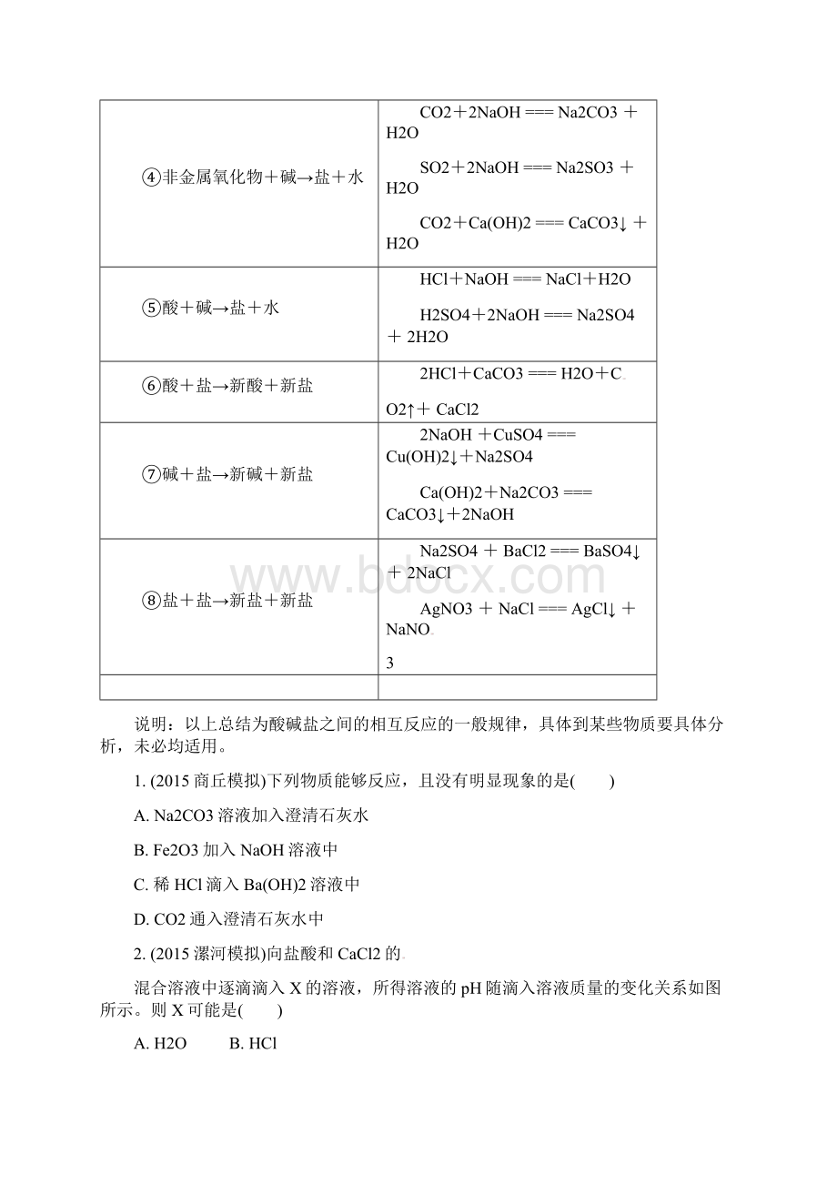 河南化学专项训练酸碱盐的重点知识.docx_第2页