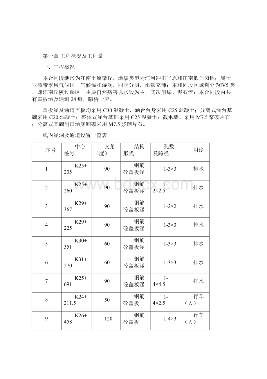 国道206线黄新段第九合同路基桥涵排水防护工程.docx_第2页