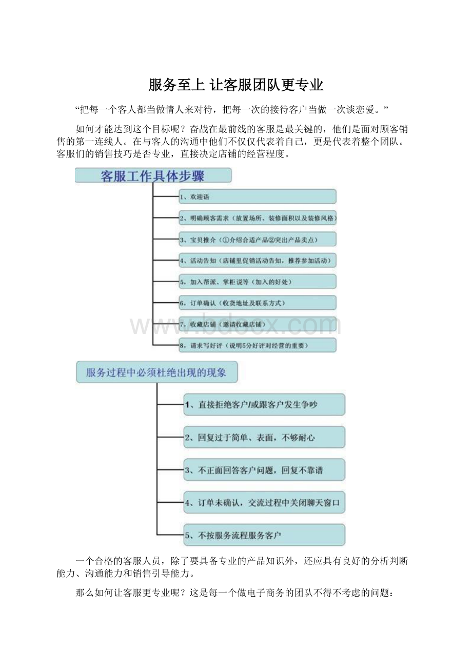 服务至上 让客服团队更专业.docx