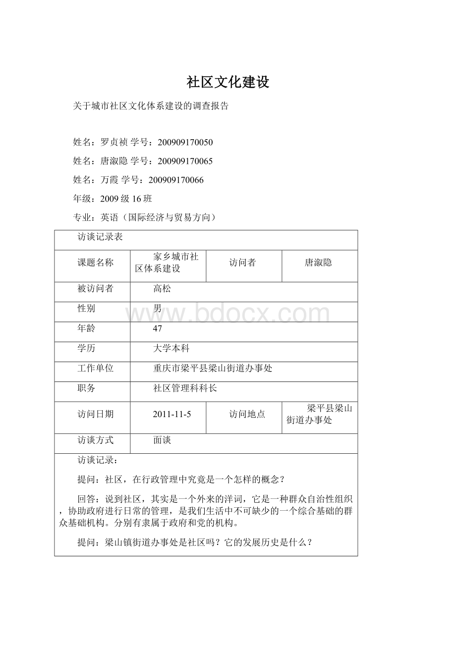 社区文化建设Word格式文档下载.docx_第1页