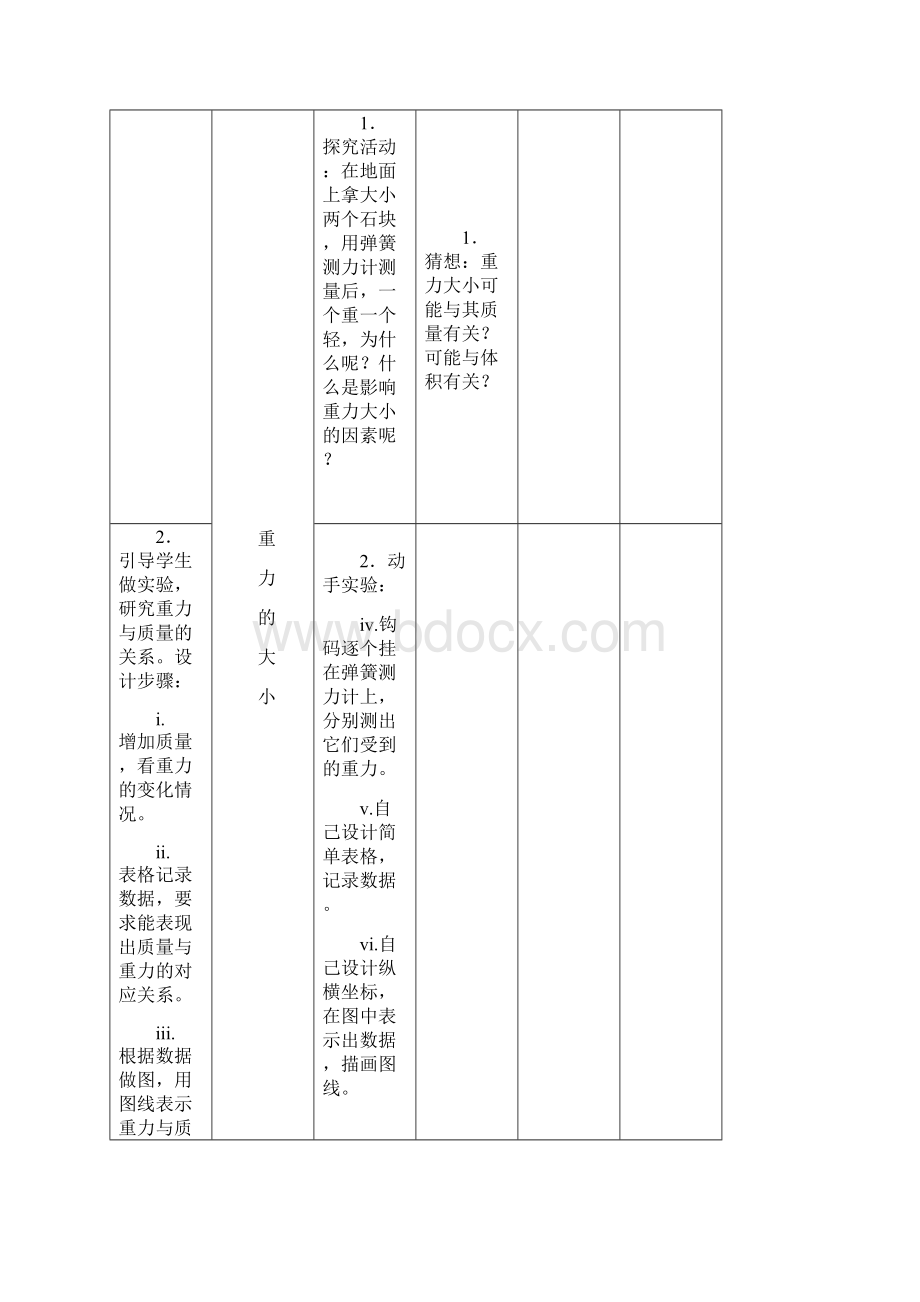 辽宁省开原市第五中学八年级物理下册《73 重力》教案 新版新人教版.docx_第3页