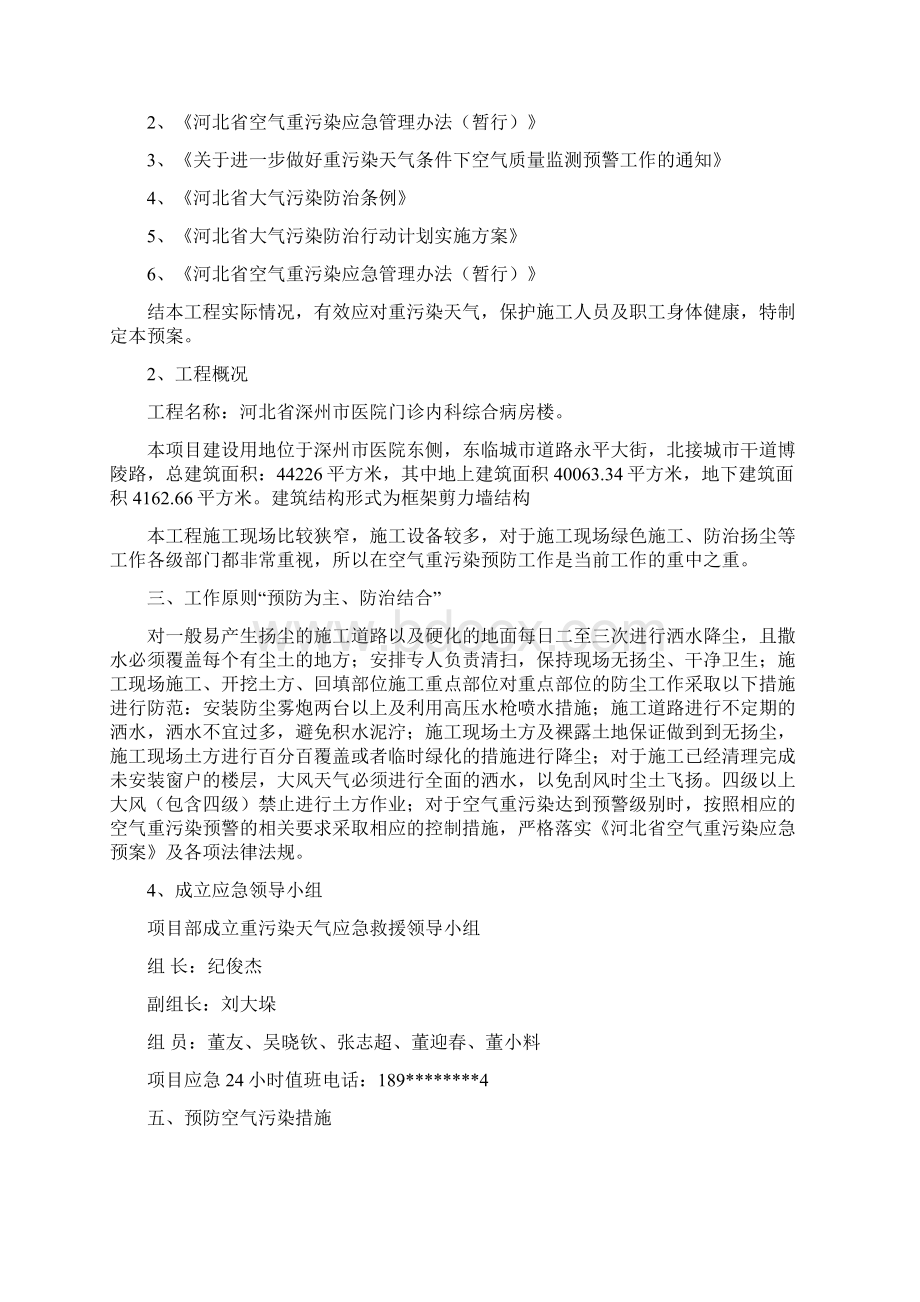 重污染天气下应急响应方案.docx_第2页