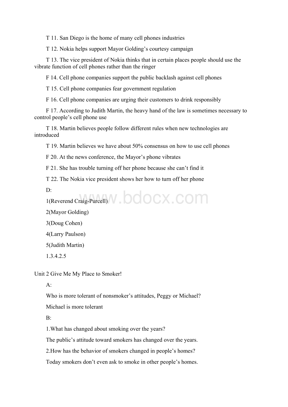 西南交通大学研究生视听说课后答案.docx_第2页