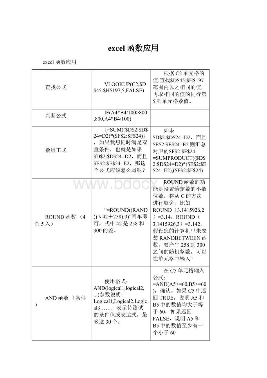 excel函数应用Word下载.docx_第1页