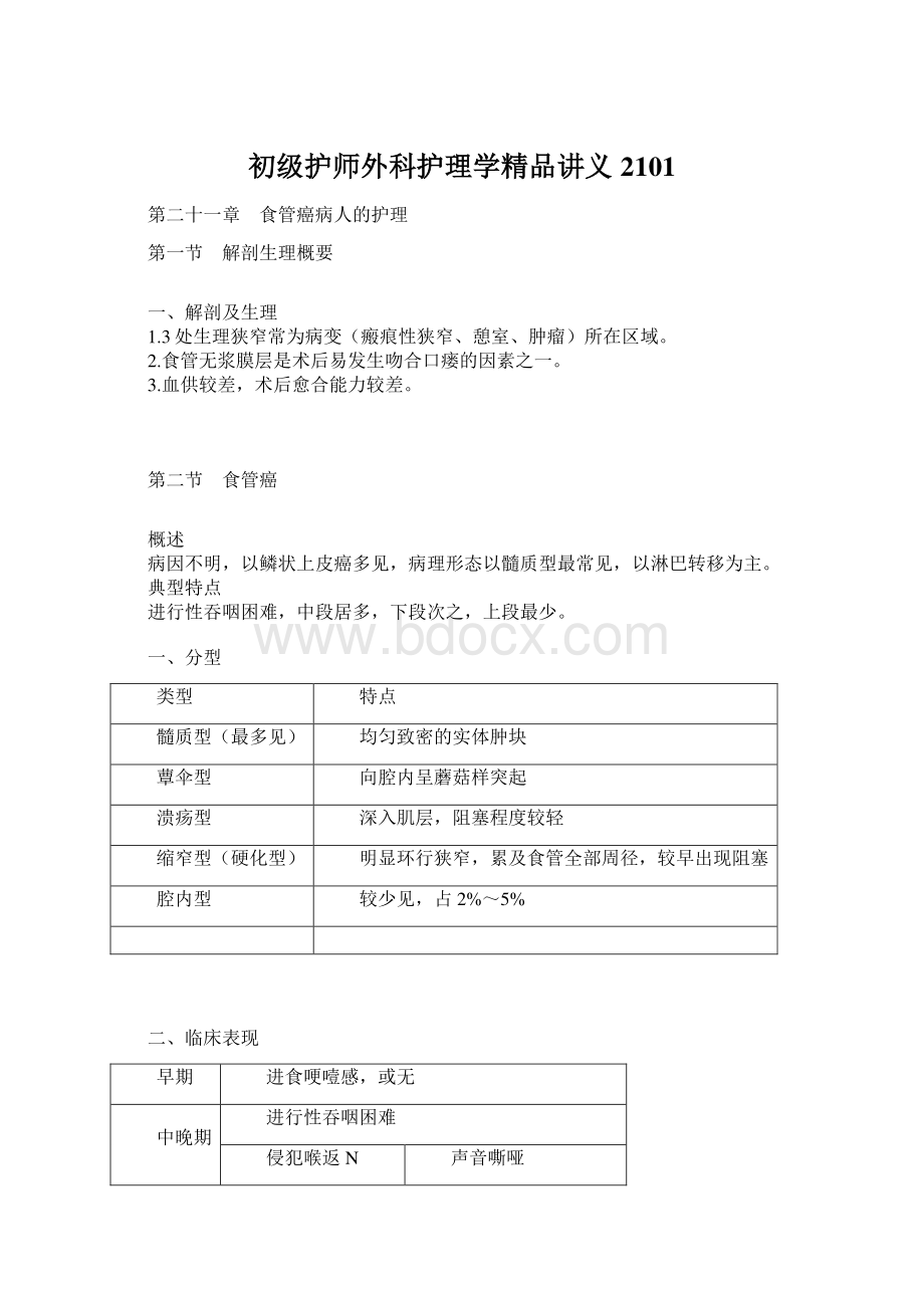 初级护师外科护理学精品讲义2101.docx_第1页