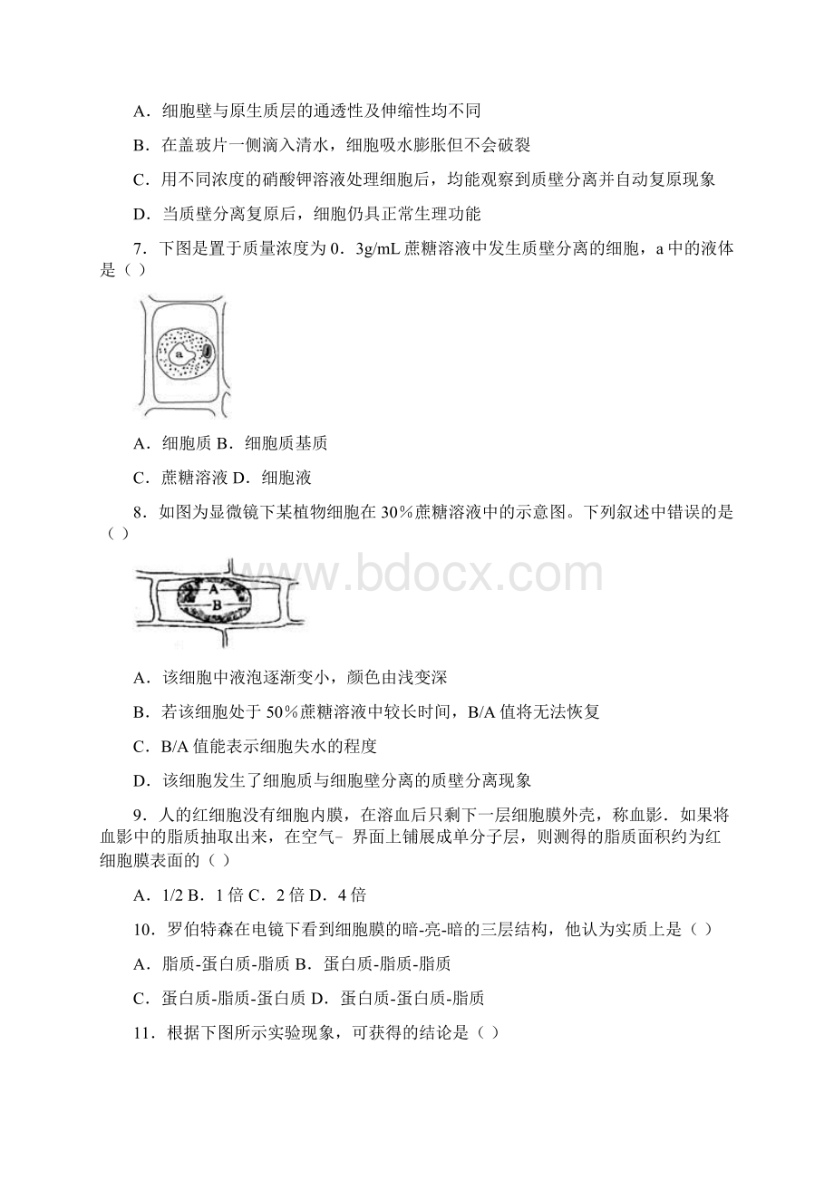 教育最新K12辽宁省葫芦岛市第六中学学年高一生物上学期第4单元训练卷.docx_第3页