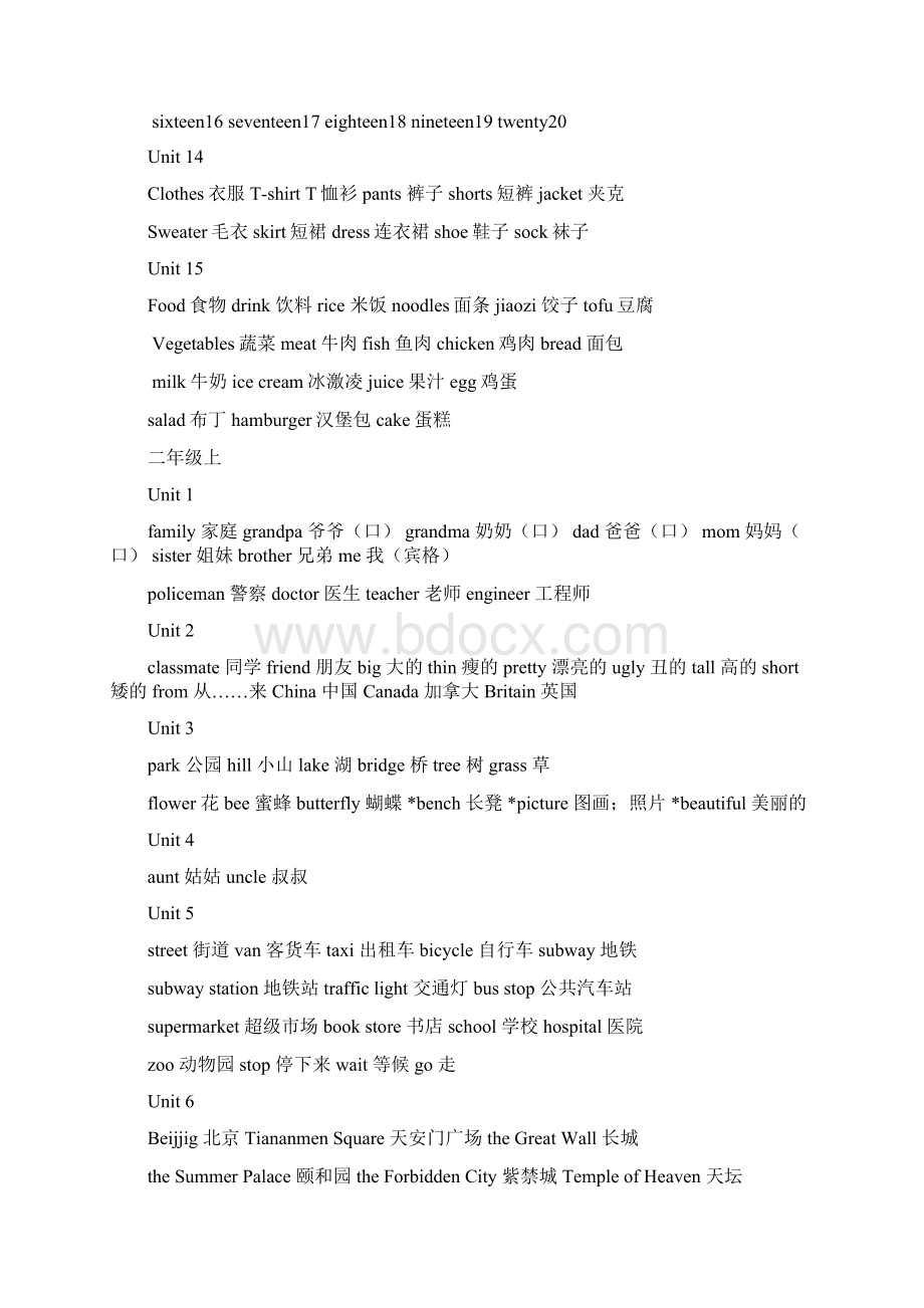 人教版新起点小学英语词汇16年级doc文档格式.docx_第2页